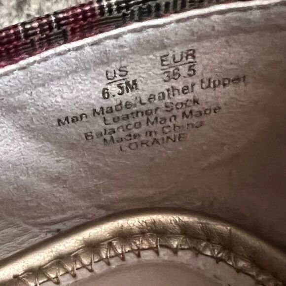 Sam Edelman Women's Loraine Bit Loafer Almond Toe Leather‎ Plaid Multicolor 6.5M - Picture 7 of 7